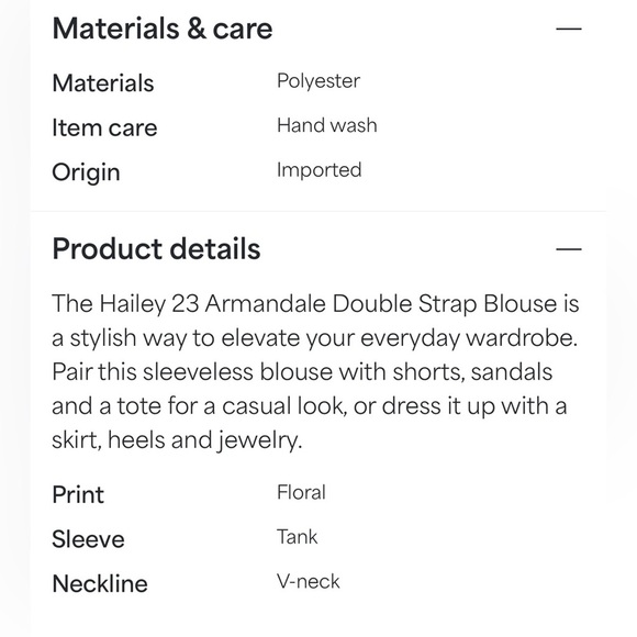 🌼 Kaileigh Armandale Floral Double Strap Blouse – Size XS 🌼 - Picture 2 of 7